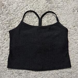 Interval Activewear Crop Tank Top Flow Heather Sculpt Made USA Women’s Large